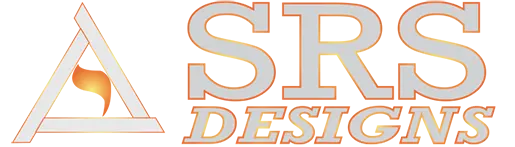 SRS Desings white logo Rancho Cucamonga Property Management