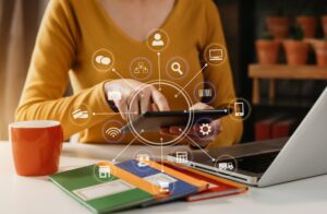Everything You Should Know About HOA Committees Rancho Cucamonga Property Management Social media and Marketing virtual icons screen tablet.